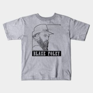 Blaze Foley // Black retro Kids T-Shirt